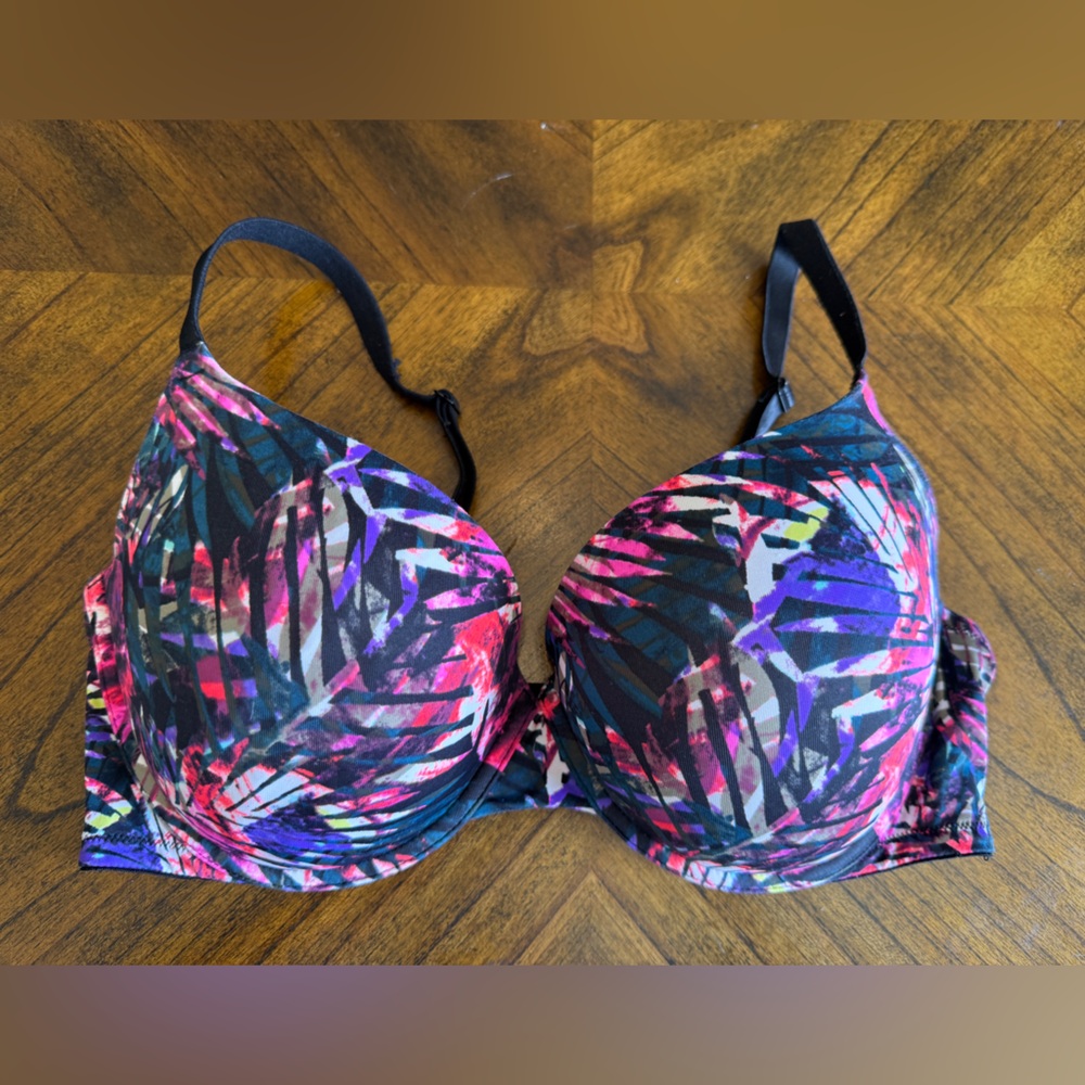 Pink Padded Push Up Bra Underwire 36DD